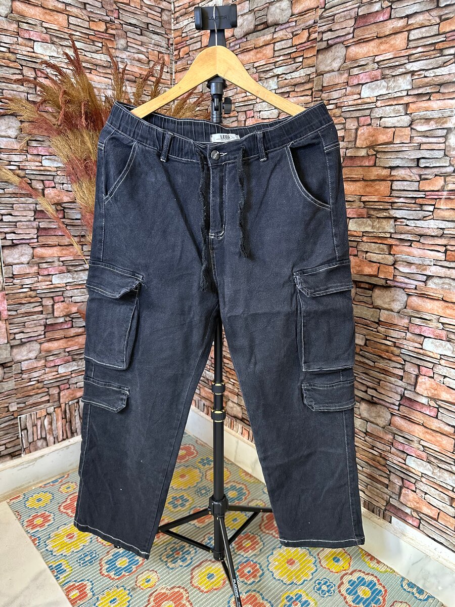 Pantalon cargo noir