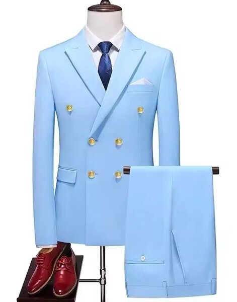 Costume croisé 2 pièces (la veste et le pantalon)