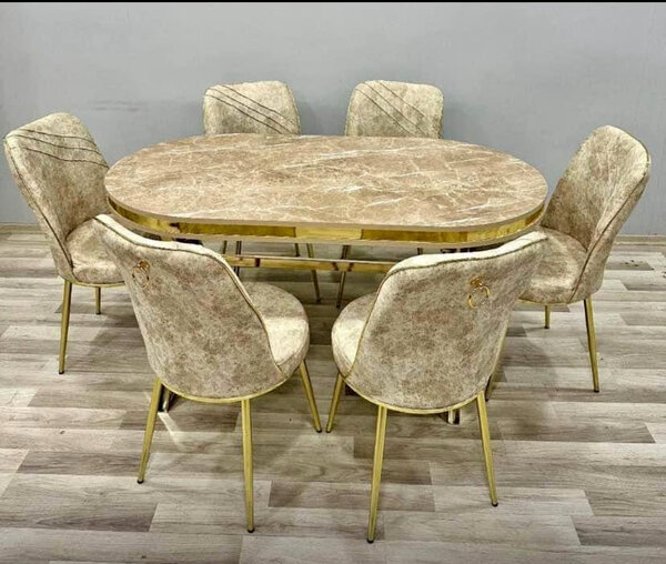 Table à manger ovale moderne