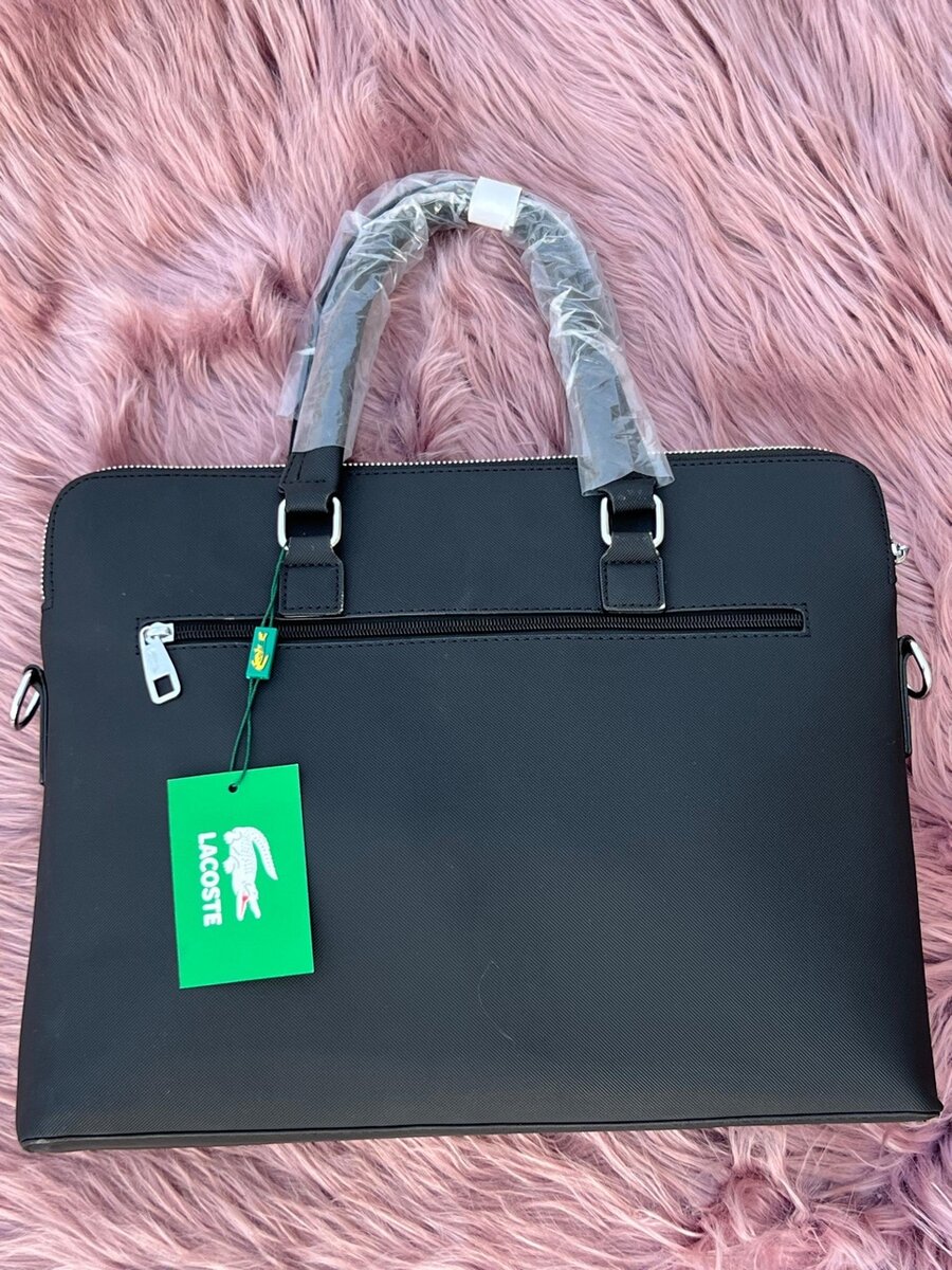 Lacoste Leather Laptop Bags