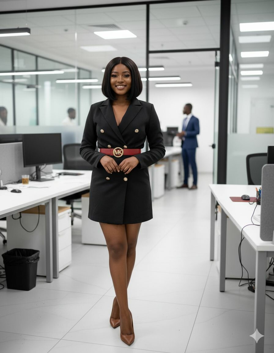 Ceinture en cuir design MK