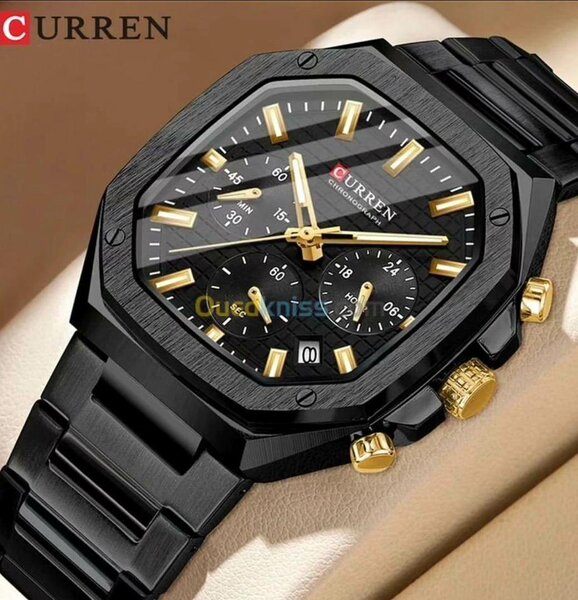 Montre Chronographe Noir Homme