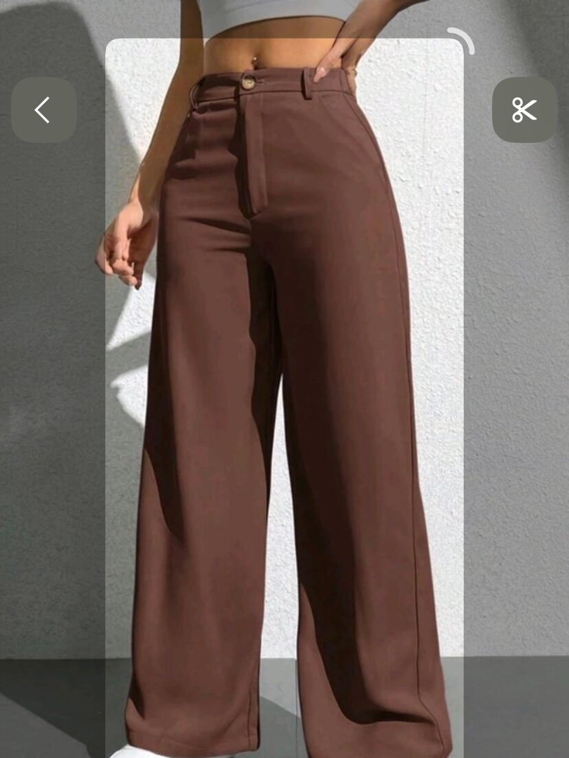 Pantalon dame marron