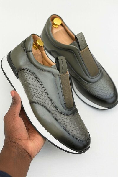 Sneakers élégants en cuir