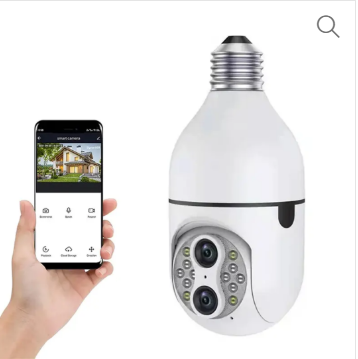 Dual Lens Bulb Camera 3MP IP PTZ Wifi Camera Security Protection Wireless CCTV