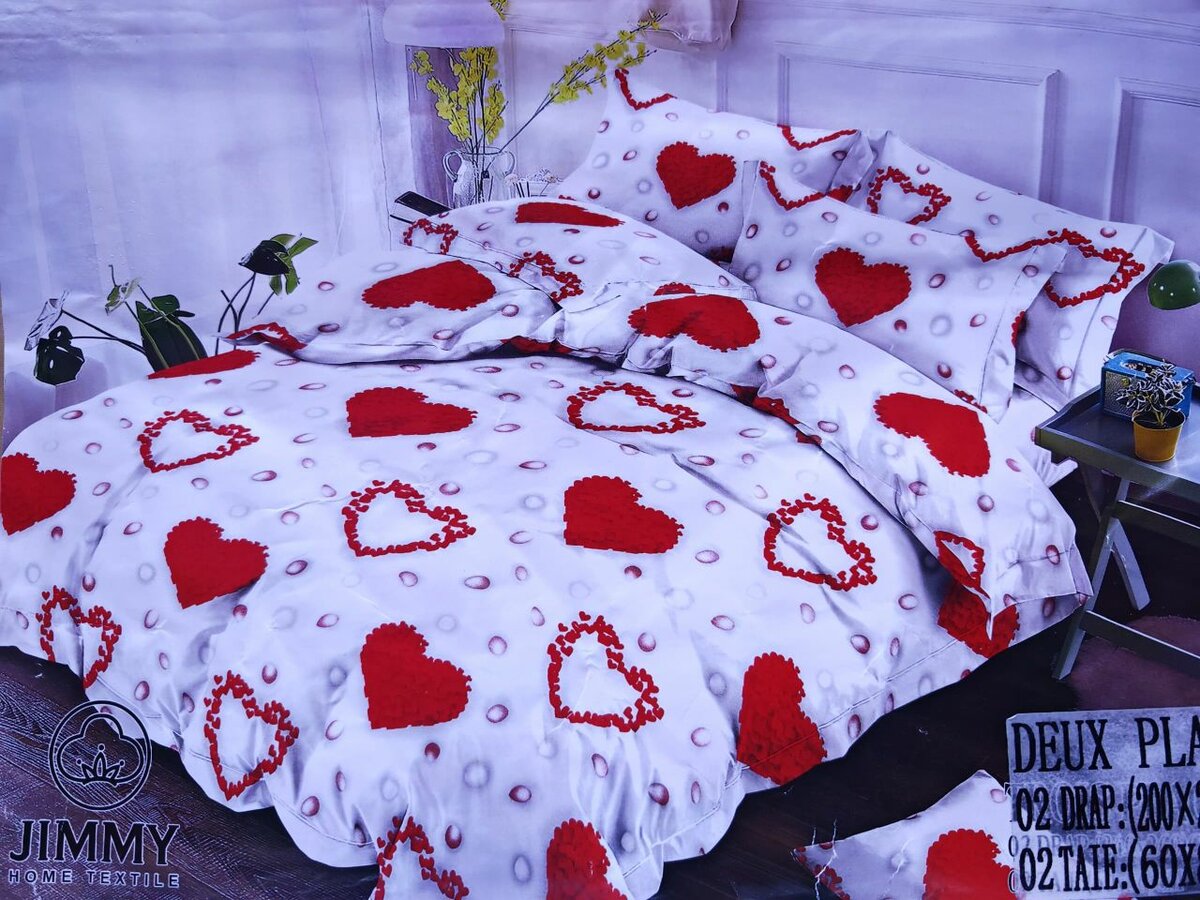 2 draps 3 place 2 taies.