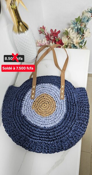 Sac à main en paille bohème