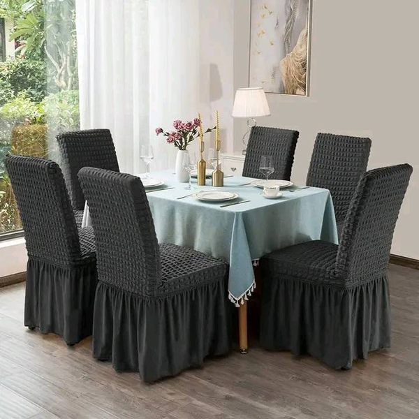 Gray DINING CHAIR COVERS