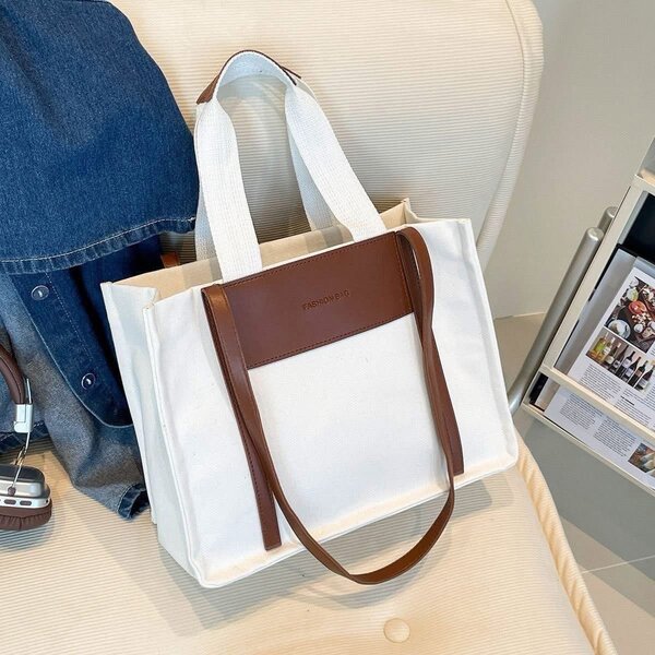 Sac fourre-tout élégant en toile