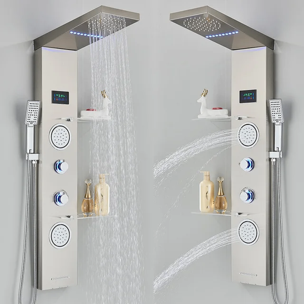 Panneau de Douche avec LED et Étagère