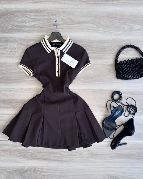 Dark chocolate zara mini dress