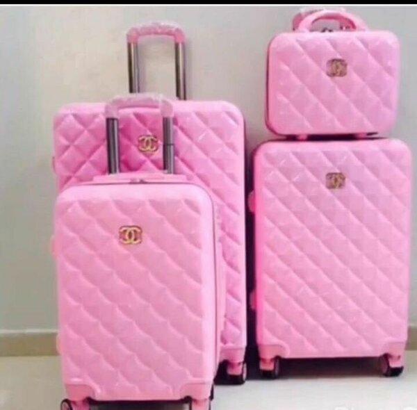 Set de valises roses élégantes