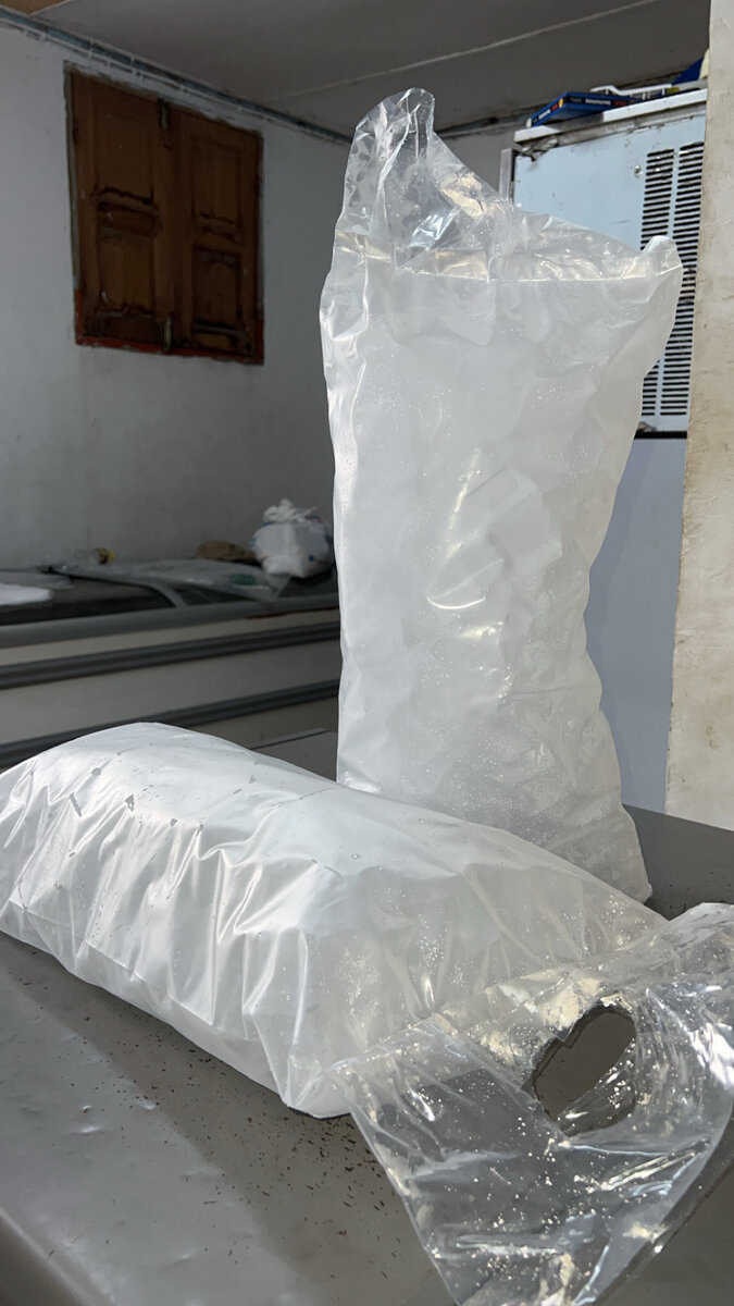 Sacs de glace en vrac