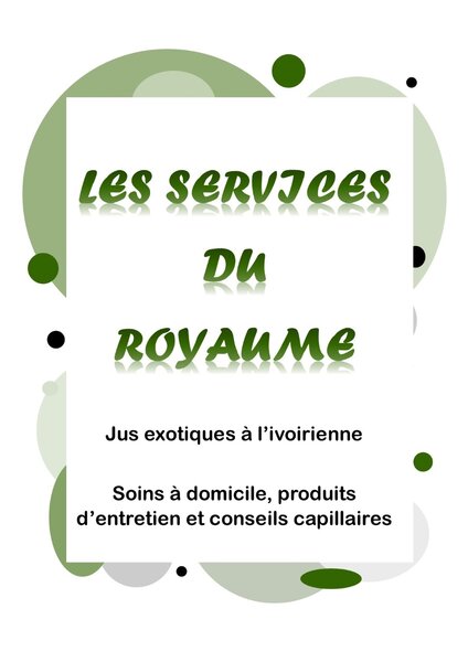  SERVICES DU ROYAUME👑