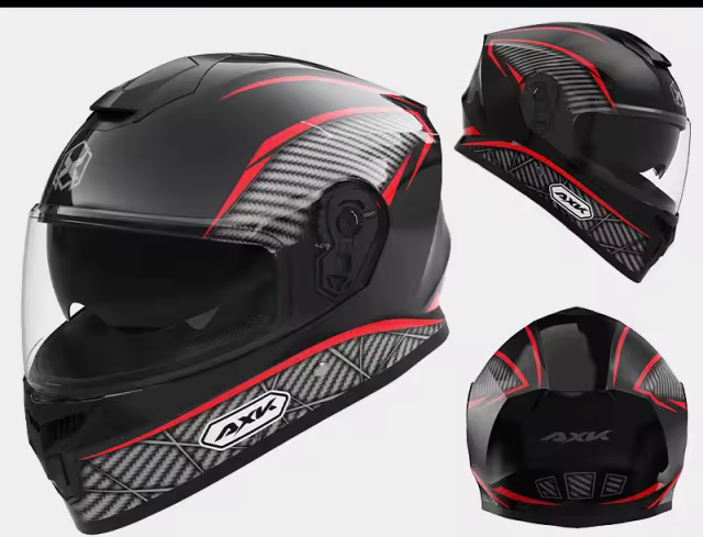 Casque de moto a menthon fermé