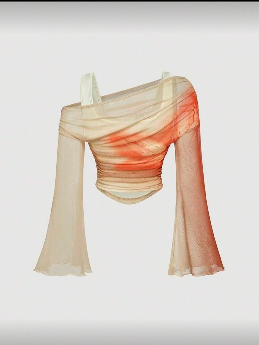 Haut asymétrique à manche long