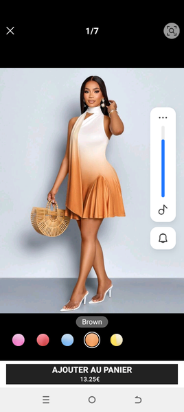 Robe évasée dégradé élégante