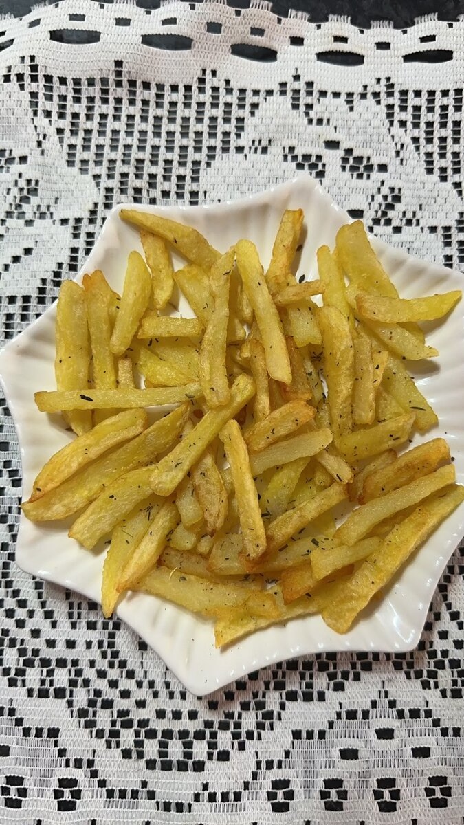 Poulet frit et frites