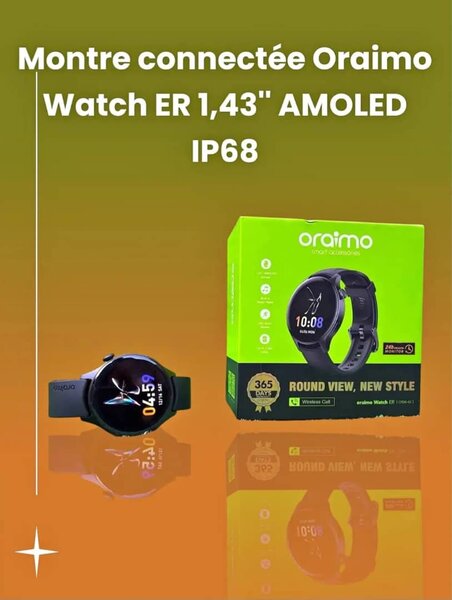 Oraimo Montre Connectée ER AMOLED