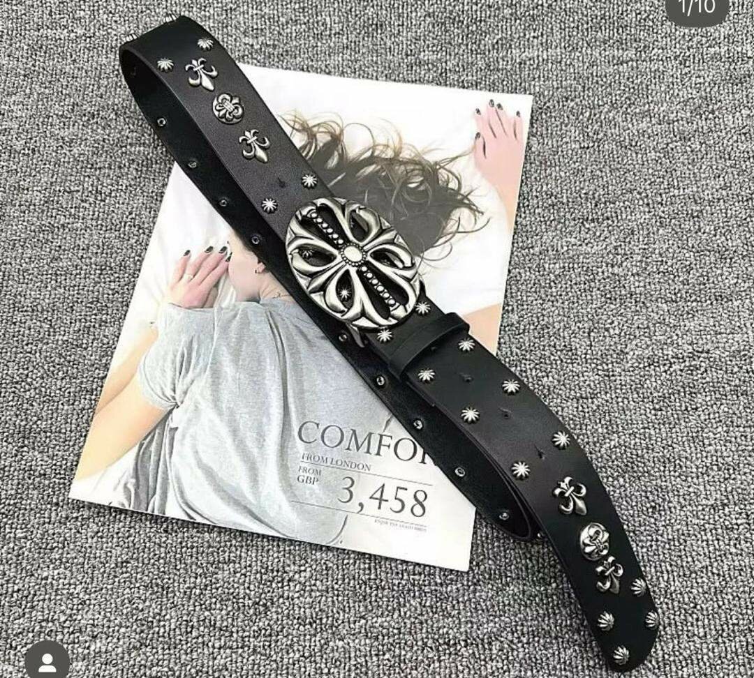 Ceinture en cuir Chrome