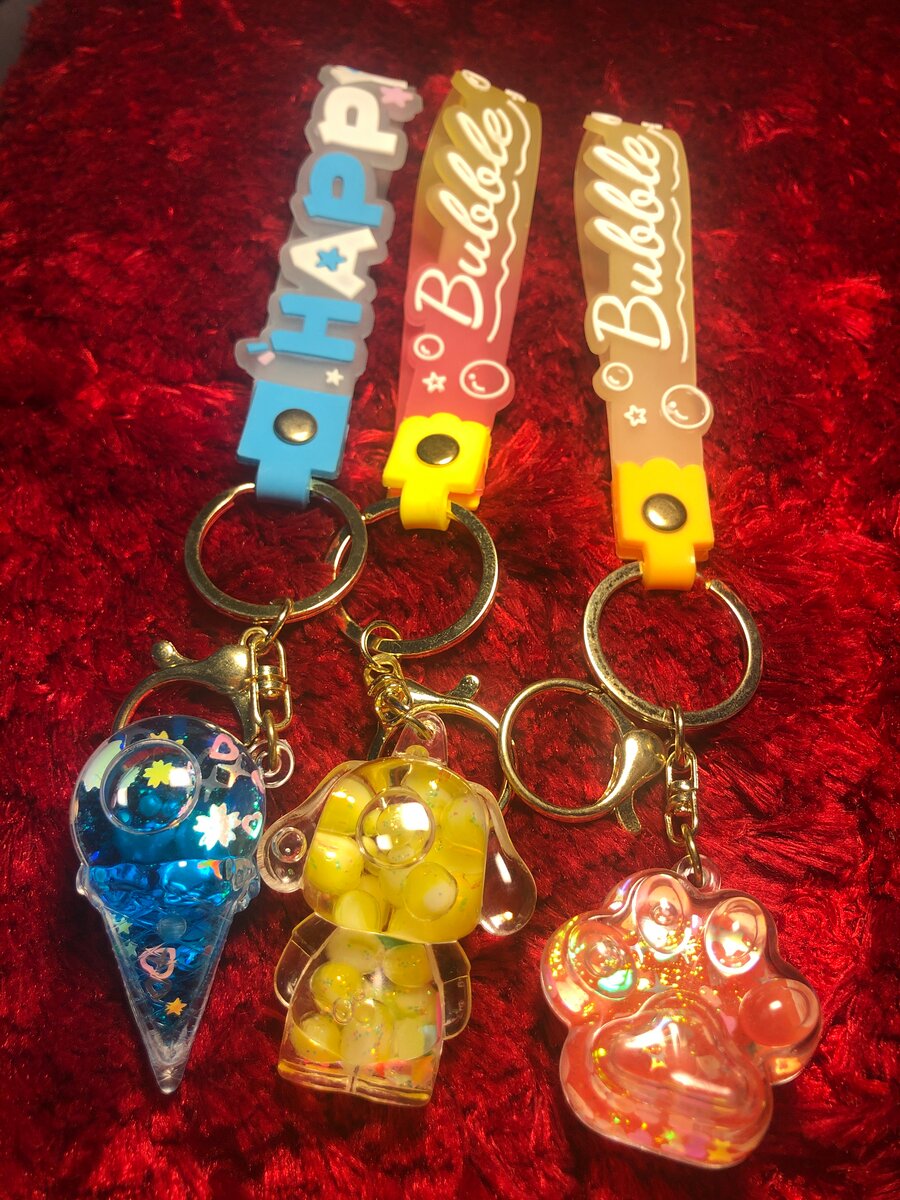 Porte-clés colorés mignons