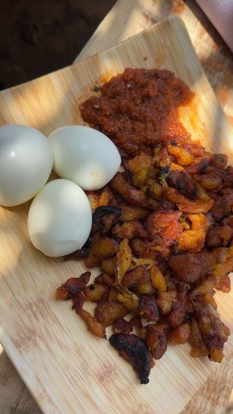 Alloco avec des œufs