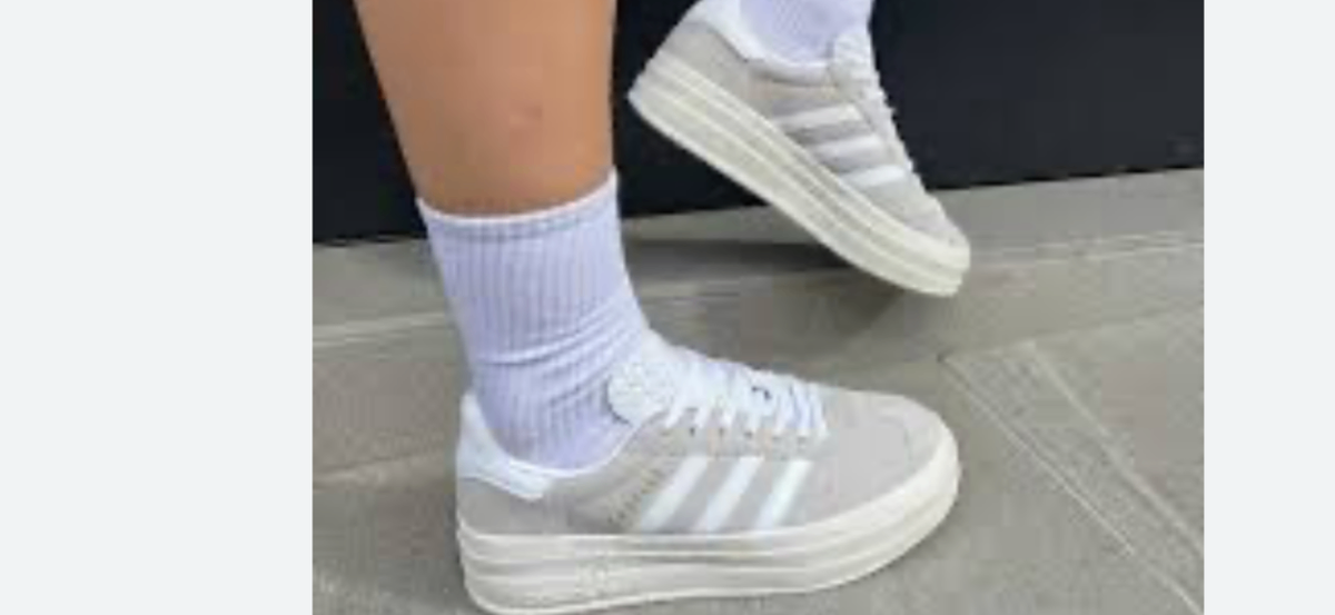 Baskets mode plateforme blanches