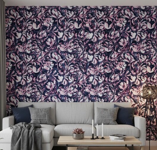 Papier peint floral élégant