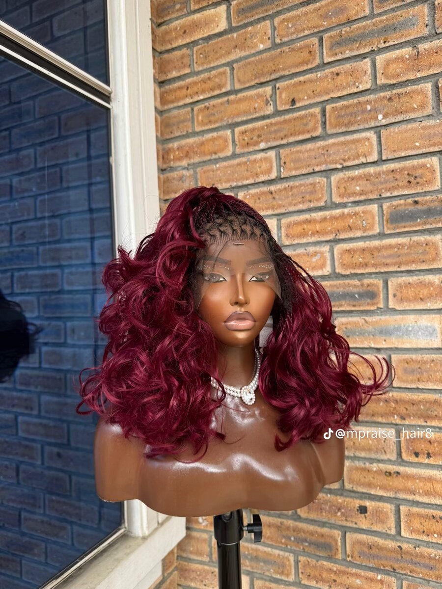 Perruque tressée longue afro