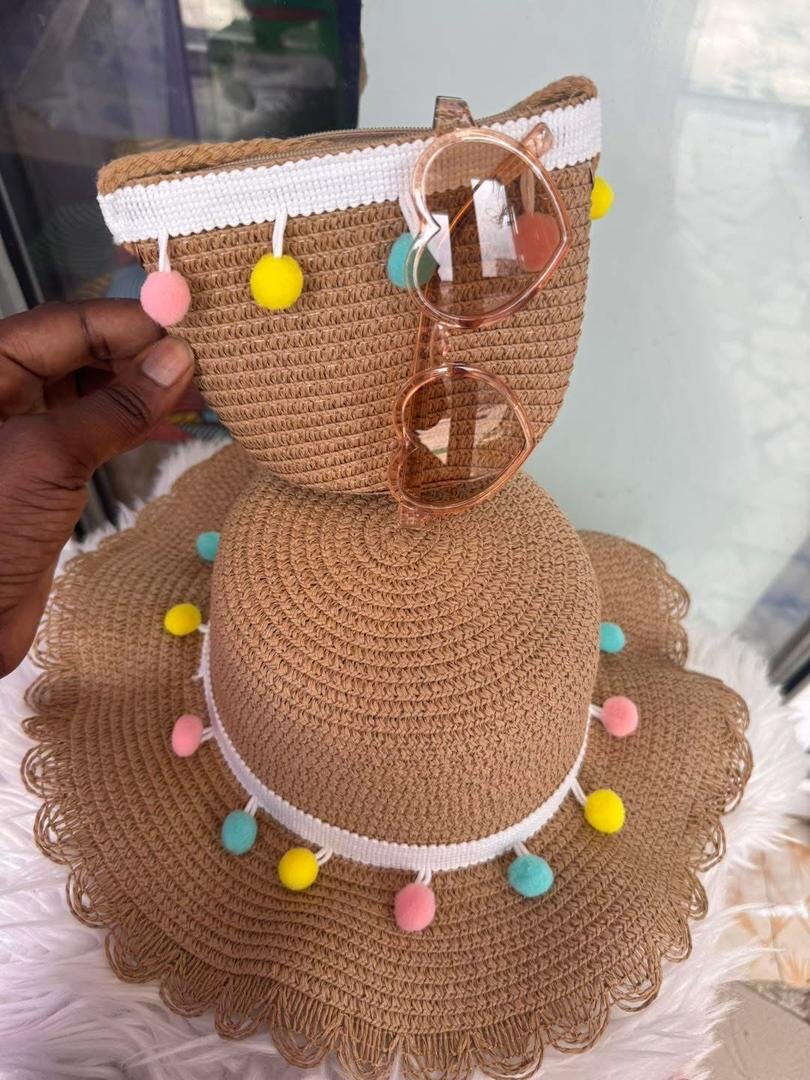 Ensemble chapeau été coloré