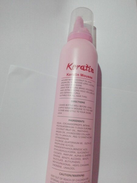Keratin Hair Mousse 300ml