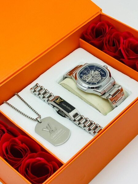 Coffret Cadeau Homme Montre & Bracelet