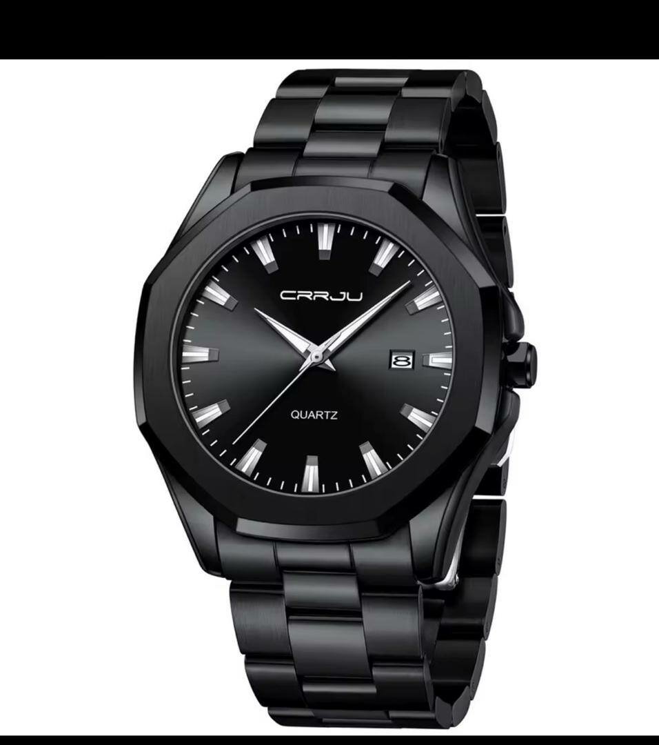 Montre Homme CRRJU Noire Élégante