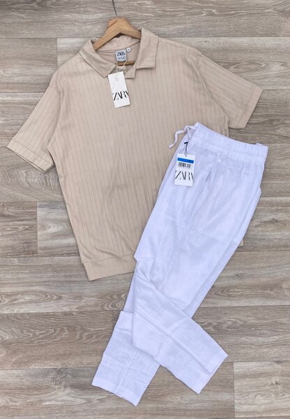 Ensemble été lin détente homme