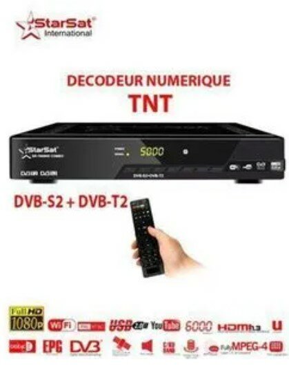 Décodeur TNT sans abonnement plus de 200 chaînes gratuites