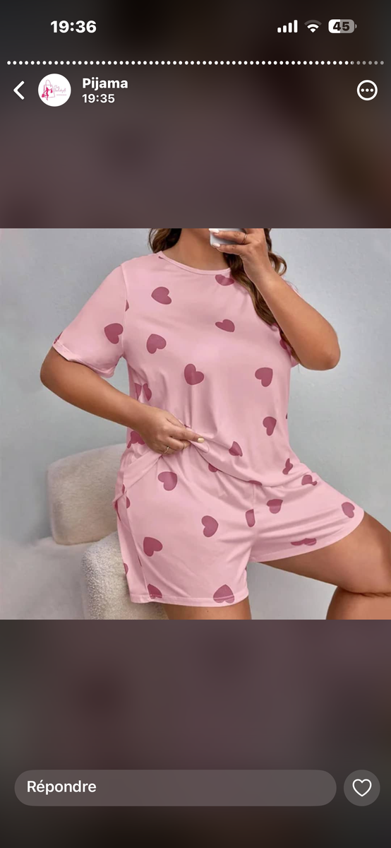 Ensemble Pyjama à Cœurs