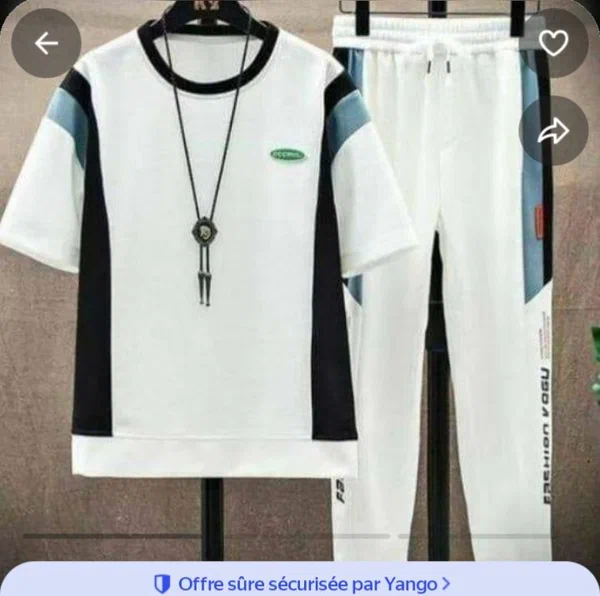 Ensemble de sport homme tendance