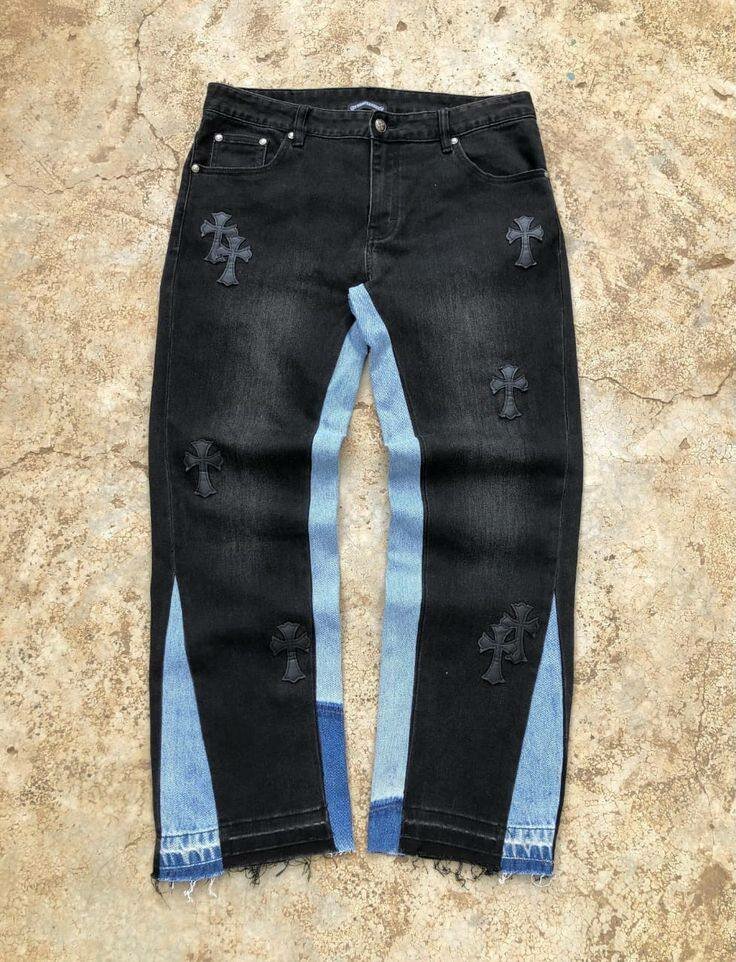 Jeans créatifs brodés