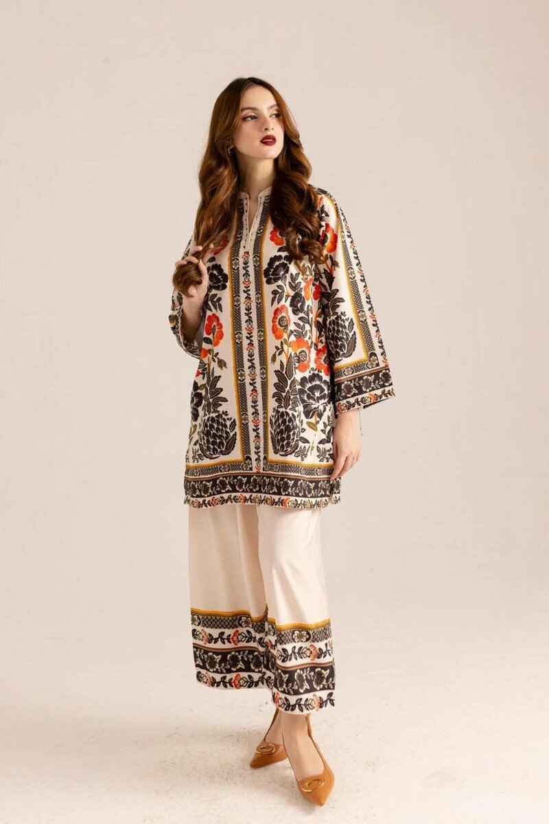 Stunning Printing Women's Stitched shirt and trouser 2 Pcs