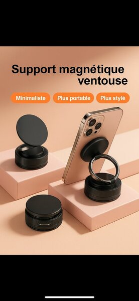 Support Téléphone Magnétique 720°