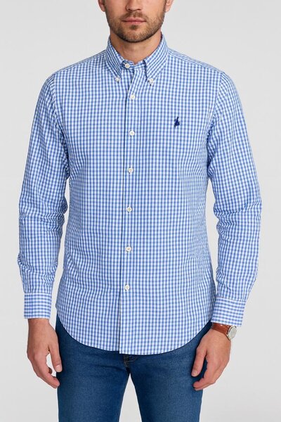 Chemise à carreaux pour hommes
