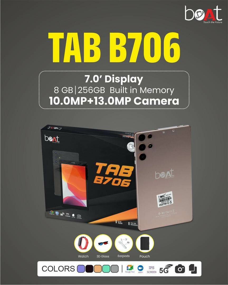 Tablette B706 bonne capacité de stockage 256GB/8GB