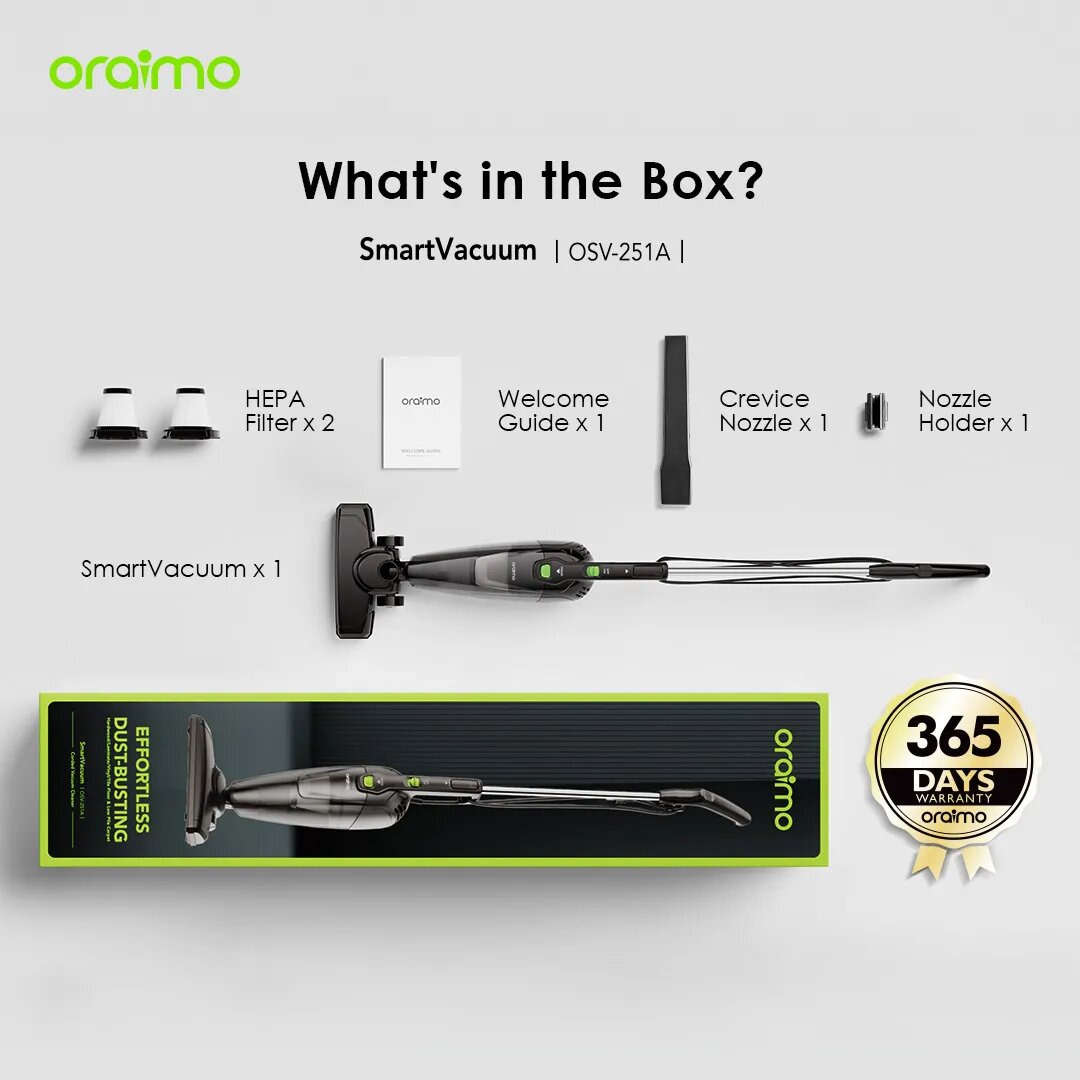 Aspirateur 2-en-1 Oraimo