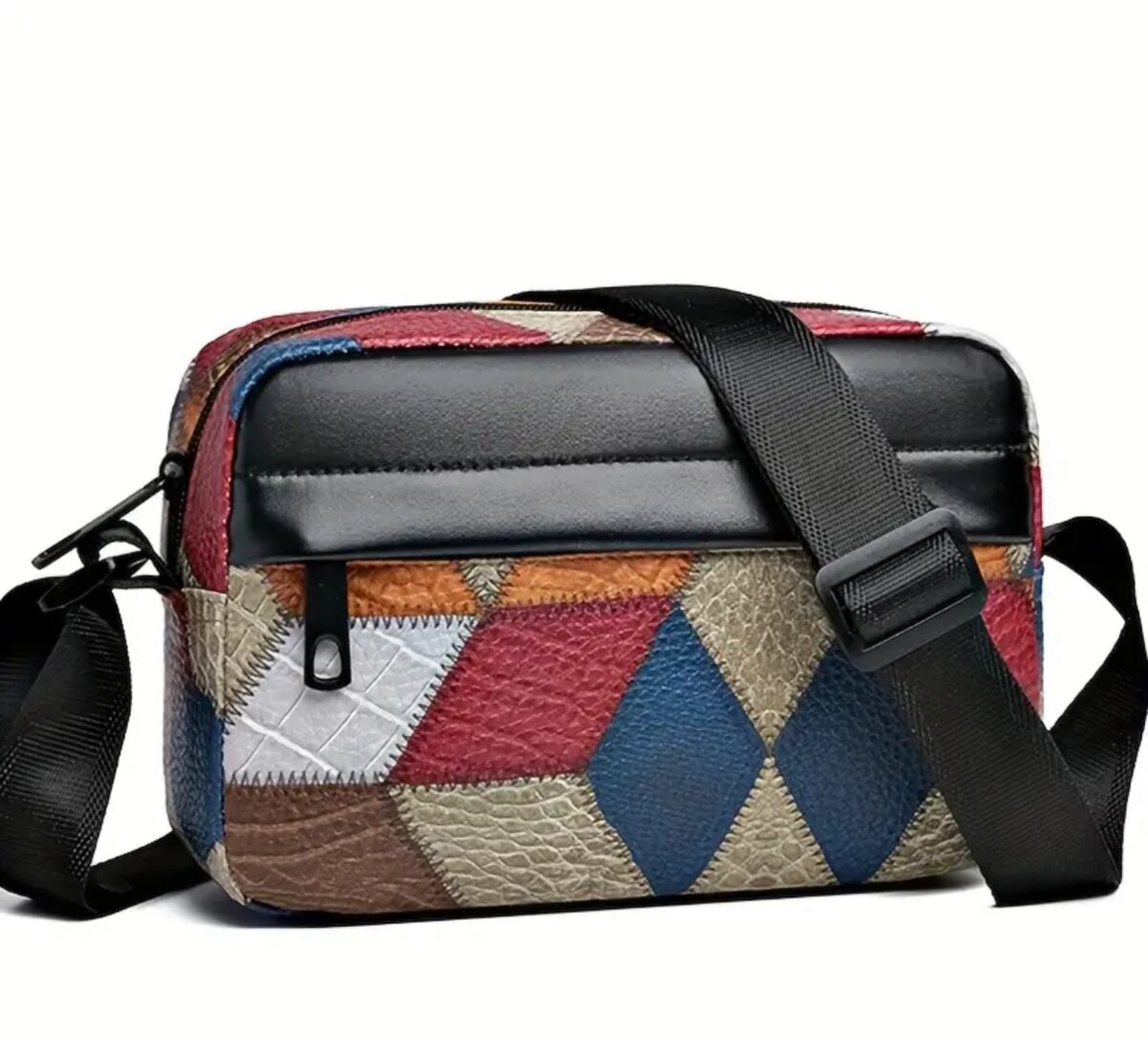 Sac bandoulière patchwork élégant