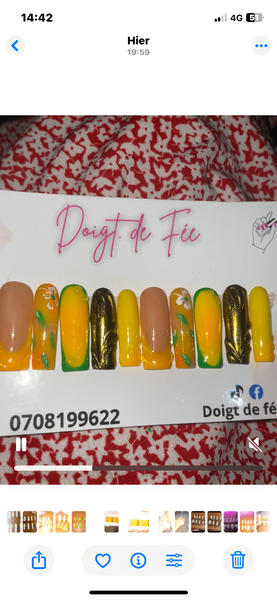 Ongles Press-On Artisanal Chic