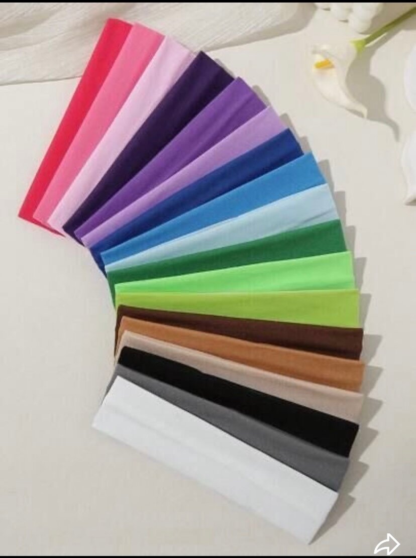 Bandeaux en tissu colorés