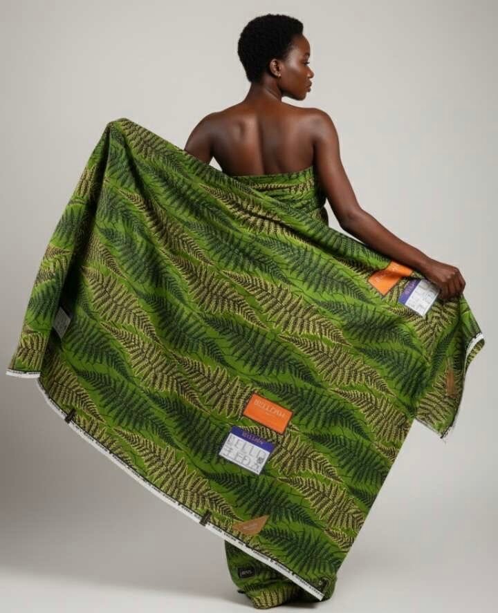 Pagne en wax avec un motif