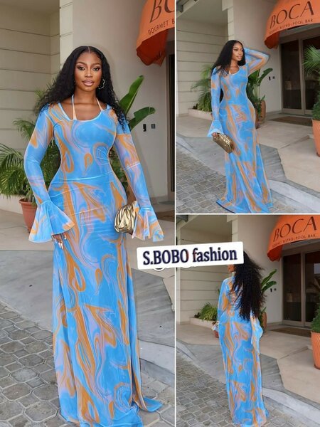 Robe longue élégante S.BOBO