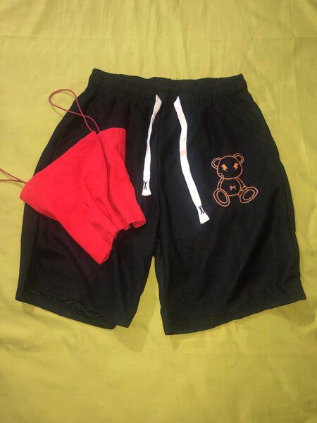Short en coton avec motif