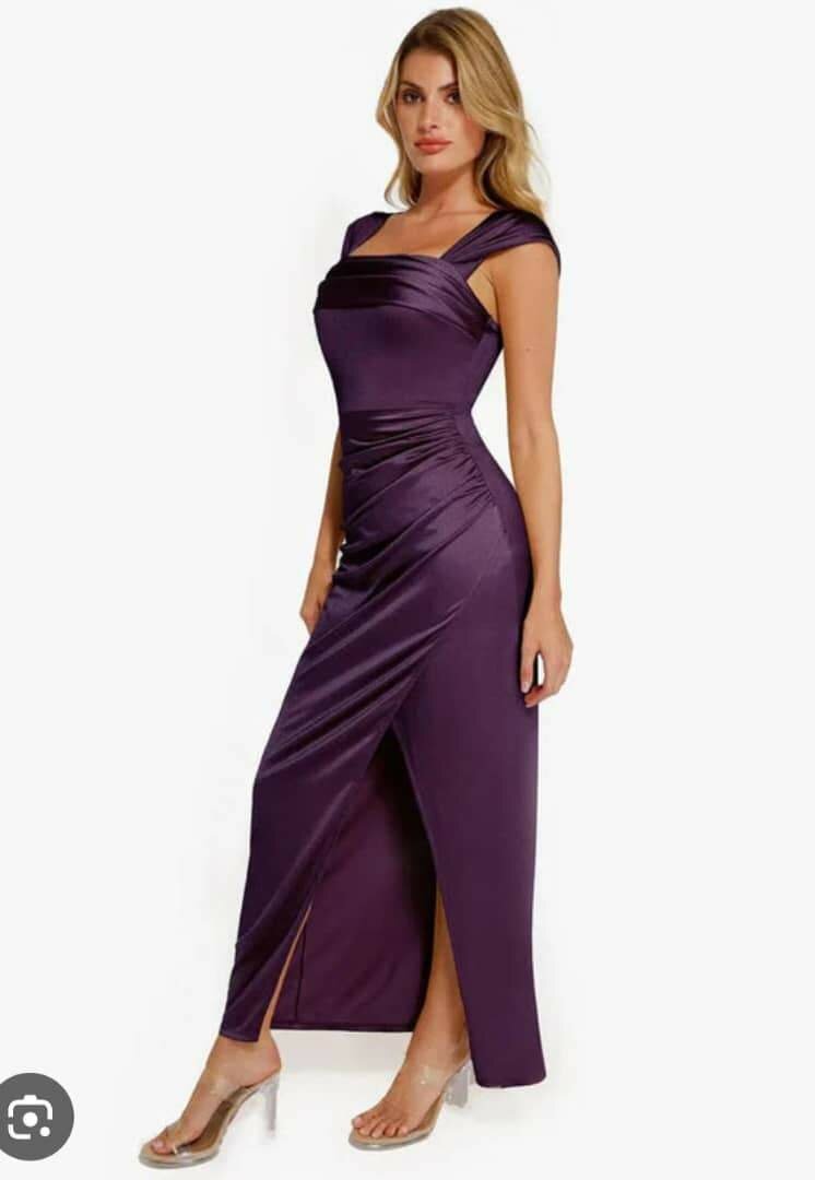 Robe de soirée élégante satinée